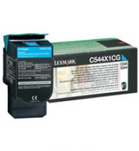 Genuine Lexmark C544X1CG Extra High Yield Cyan Return Program Toner Cartridge for C544 and X544 Printer