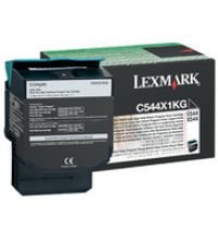Genuine Lexmark C544X1KG Extra High Yield Black Return Program Toner Cartridge for C544 and X544 Printer