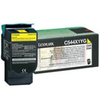 Genuine Lexmark C544X1YG Extra High Yield Yellow Return Program Toner Cartridge for C544 and X544 Printer