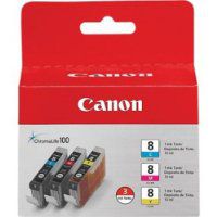 Original Canon CLi 8 Value Pack Cyan, Magenta, Yellow (13ml) x 3 pcs)