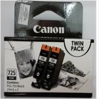 Original Canon PGi725BK Black Twin Pack Ink 19ml x 2