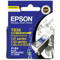 Genuine Original Epson T038190 Black Inkjet Cartridge for  Stylus C41UX C41SX C43SX C45 CX1500