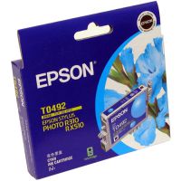 Original Genuine Epson T049290 Cyan Inkjet Cartridge for Stylus Photo : R210, R310, RX510, RX630 R230 R350 RX650