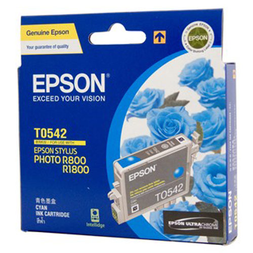 Genuine Original Epson T054290 Cyan Ink for  Stylus Photo R800 R1800