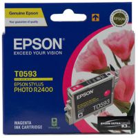 Original Genuine Epson T0593 T059390 Magenta Inkjet Cartridge for Epson Stylus Photo : R2400
