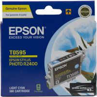 Original Genuine Epson T0595 T059590 Light Cyan Inkjet Cartridge for Epson Stylus Photo : R2400