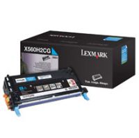 Original X560H2CG Cyan High Yield Toner for Lexmark X560n Printers