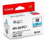 Original Canon Ink Cartridge PFI50PC Photo Cyan for Pro500