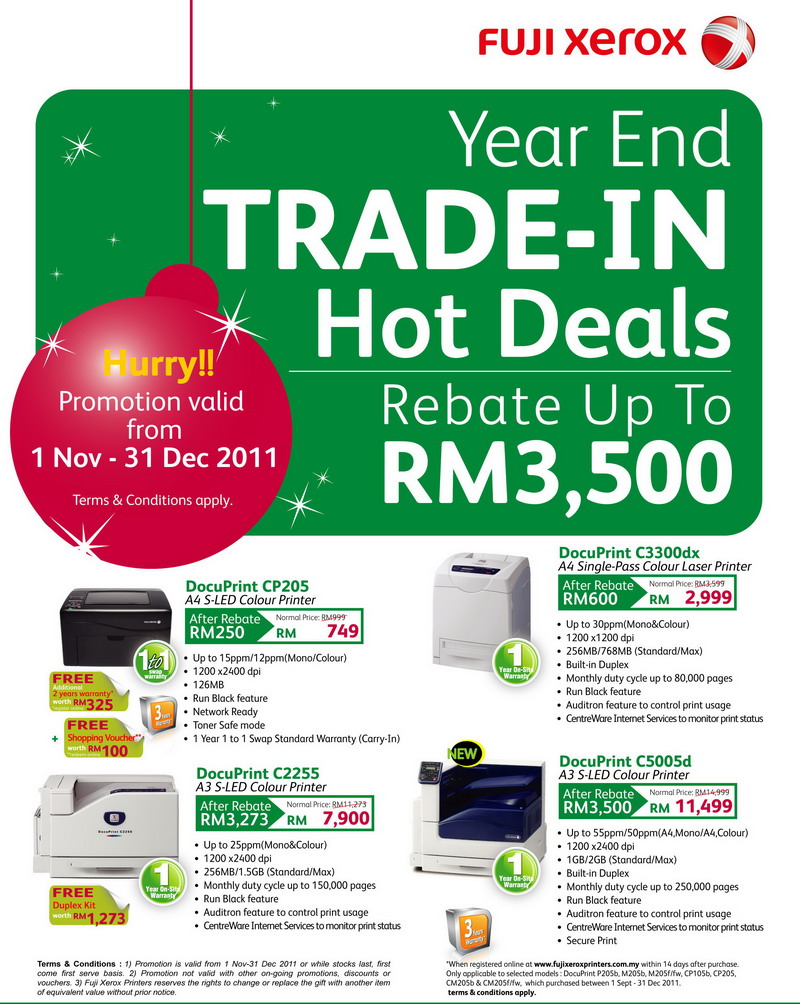 Year end promotion by Fuji Xerox