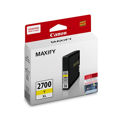 Original Canon Ink Cartridge PGI2700Y XL Yellow Ink for Maxify IB4070 MB5070 MB5370