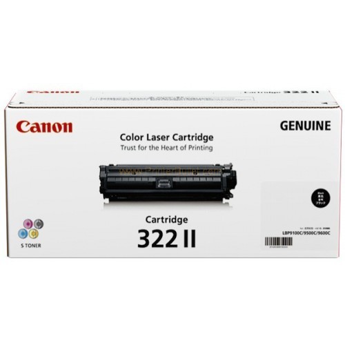 Genuine Original Canon Cart 322 II Black Toner for LBP9100cdn