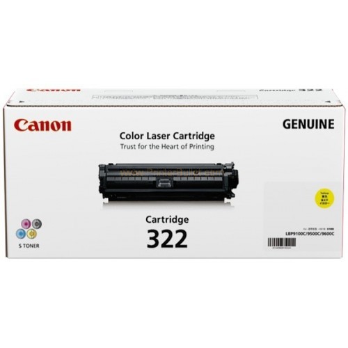 Genuine Original Canon Cart 322 Yellow Toner for LBP9100cdn LBP7780cx