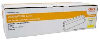 Original OKI COLOUR LASER TONER 41963609 C9300 C9500 (Yellow Toner)(15k)