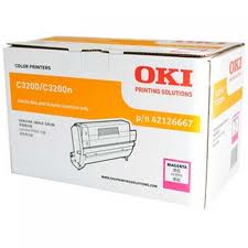 Original OKI COLOUR LASER TONER 42126667 C3200 Magenta Drum(14k)