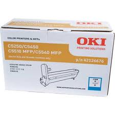 Original COLOUR LASER TONER 42126676 for MFP C5250 C5510 C5540 Cyan Drum