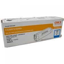 Original OKI COLOUR LASER TONER 42804543 C3200 (Cyan Toner)(3k)(42804519)