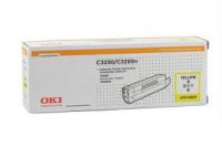 Original OKI COLOUR LASER TONER 43034809 C3200  (Yellow Toner)(1,500pgs)