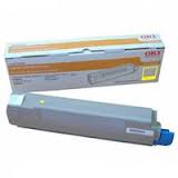 Original OKI COLOUR LASER TONER 43487725 C8600 C8800 (Yellow Toner)(6k)