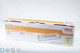 Original OKI COLOUR LASER TONER 43487727 C8600 C8800 (Cyan Toner)(6k)