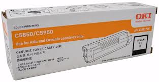 Original COLOUR LASER TONER 43865728 C5850 C5950 MC560 (Black Toner)(8k)