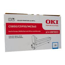 Original COLOUR LASER TONER 43870027 C5850 C5950 MC560 Cyan Drum(20k)