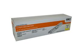 Original OKI COLOUR LASER TONER  44250701 for C110 (Yellow Toner)(1,500pgs)