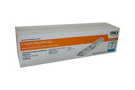 Original OKI COLOUR LASER TONER 44250703 for C110 (Cyan Toner)(1,500pgs)