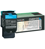 Original Genuine Lexmark C544A1CG Cyan Return Program Toner Cartridge  for C540 C543 C544 C564