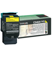 Original Genuine Lexmark C544X1YG Extra High Yield Yellow Return Program Toner Cartridge  for C540 C543 C544