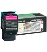 Genuine Lexmark C544X1MG Extra High Yield Magenta Return Program Toner Cartridge for C544 and X544 Printer