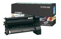 Genuine Original Lexmark C7700KH Black Return Program Toner Cartridge, High Yield Black Laser Printer Cartridge for C770 and C772