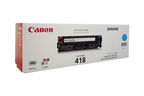 Original 418 Cyan Toner for canon printer