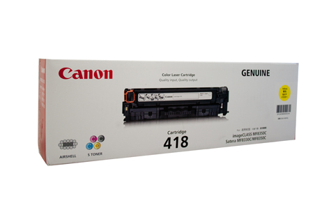 Original 418 Yellow toner for canon printer