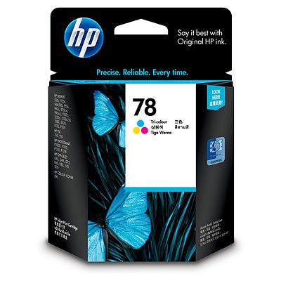 Original Ink HP ink 78 C6578DA TriColor for HP Printers