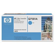 Original HP Q7581A Color LaserJet toner for 3800 CP3505 Cyan(6k)