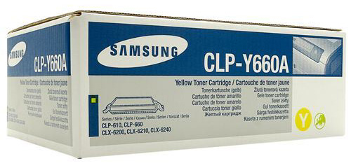 Original CLPY660A Yellow toner for samsung printer