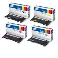 Value Pack Original Samsung CLT 407S Toner, Full Set