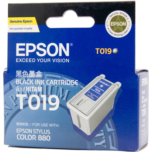 Original Epson T019091 Black Ink for  Stylus Photo 880