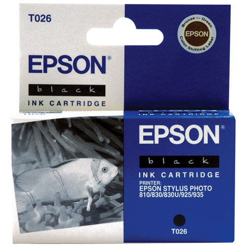 Original Epson T026091 Black Ink for  Stylus Photo 810 830 830U 925 935