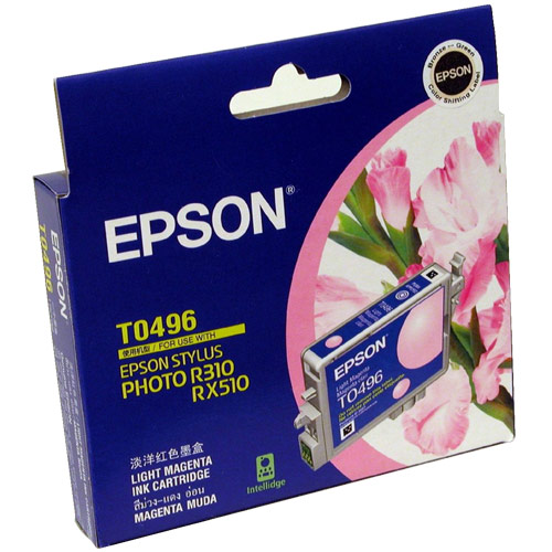 Original Genuine Epson T049690 Light Magenta Inkjet Cartridge for Stylus Photo : R210, R310, RX510, RX630 R230 R350 RX650