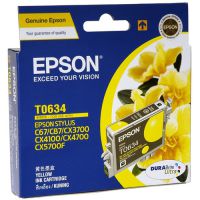 Genuine Original Epson T063490 Standard Capacity Yellow Inkjet Cartridge for C67 C87 CX3700 CX4100 CX4700