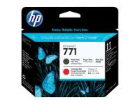 Genuine HP 771 Matte Black & Chromatic Red Printhead