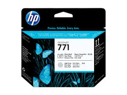 Genuine HP 771 Photo Black & Light Grey CE020A Printhead