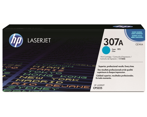 Genuine Original HP CE741A 307A Cyan Toner for CP5225