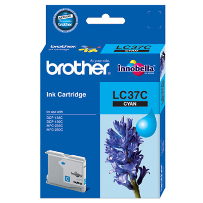 Original Brother LC37C Cyan Ink Tank for DCP135C, 150C MFC235C, 260C