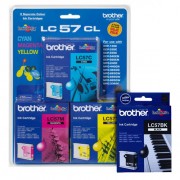 Original Brother LC57 1 Set CMYK Ink Tank for DCP130C, 330C, 350C, 540CN MFC240C, 440CN, 665CW, 3360C, 5460CN, 5860CN Fax 1360