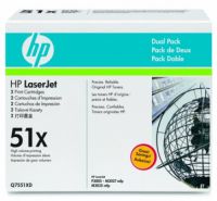 Original Q7551XD (Dual Pack) Toner For HP Printer