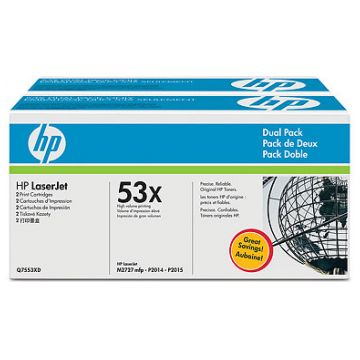 Original Q7553XD (Dual Pack) Toner For HP Printers