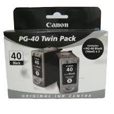 Genuine Original Canon Ink Cartridge PG40 TWIN PACK